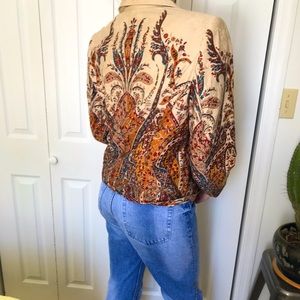 Casual coat with super cool and colorful paisleys